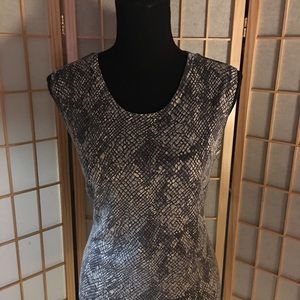 FIELD MANOR-snake/print tank, SZ M.❤️